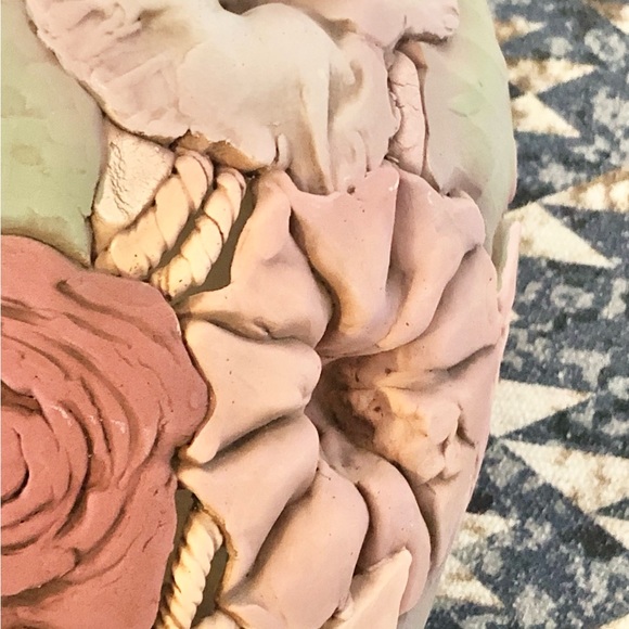 Alpine, Texas Artist John Davis Floral Vintage Tall Vase - Picture 8 of 15